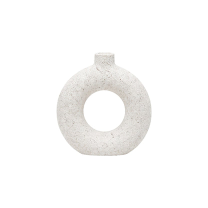 Frankly Cotton Textured Ceramic Ring Vase Nest & Stem Homewares