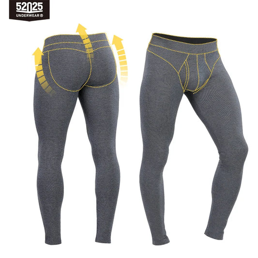 52025 Everyday Ease Men's Cotton-Modal Thermal Leggings
