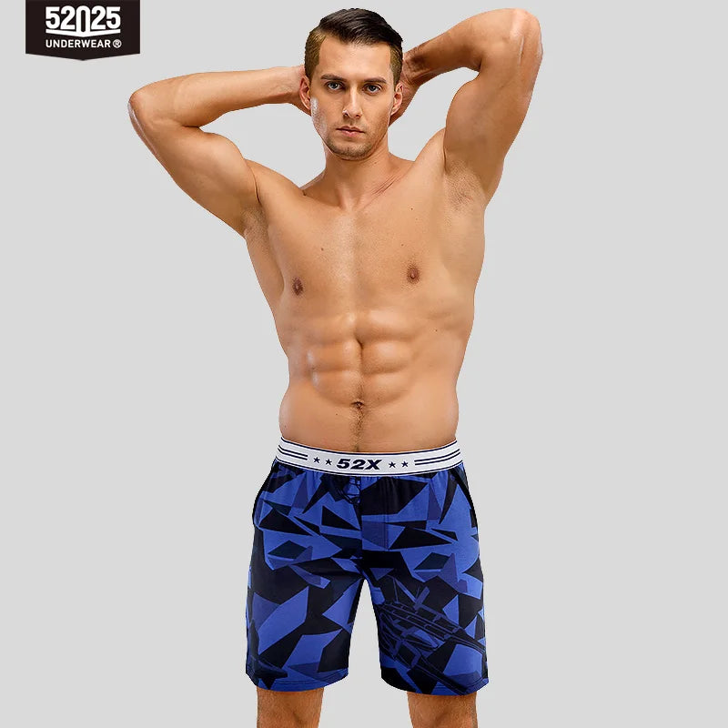 52025 Camo Drift Men's Cotton-Modal Lounge Shorts