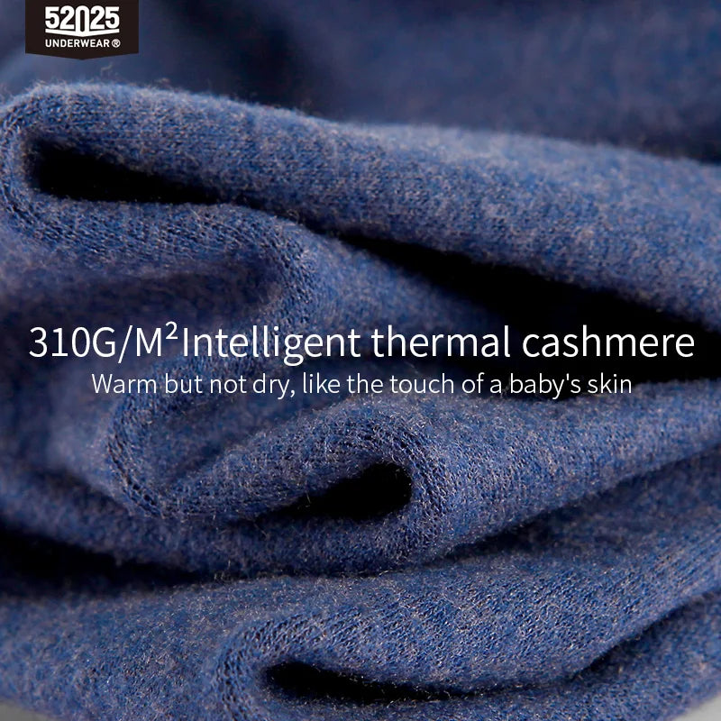 52025 LuxeWarm Men's Cashmere-Blend Thermal Underwear