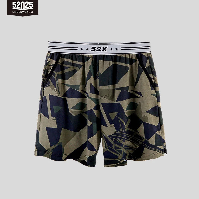 52025 Camo Drift Men's Cotton-Modal Lounge Shorts
