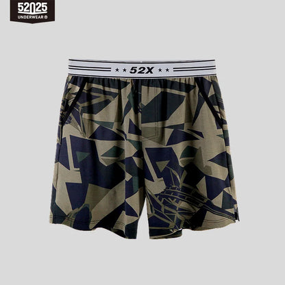 52025 Camo Drift Men's Cotton-Modal Lounge Shorts