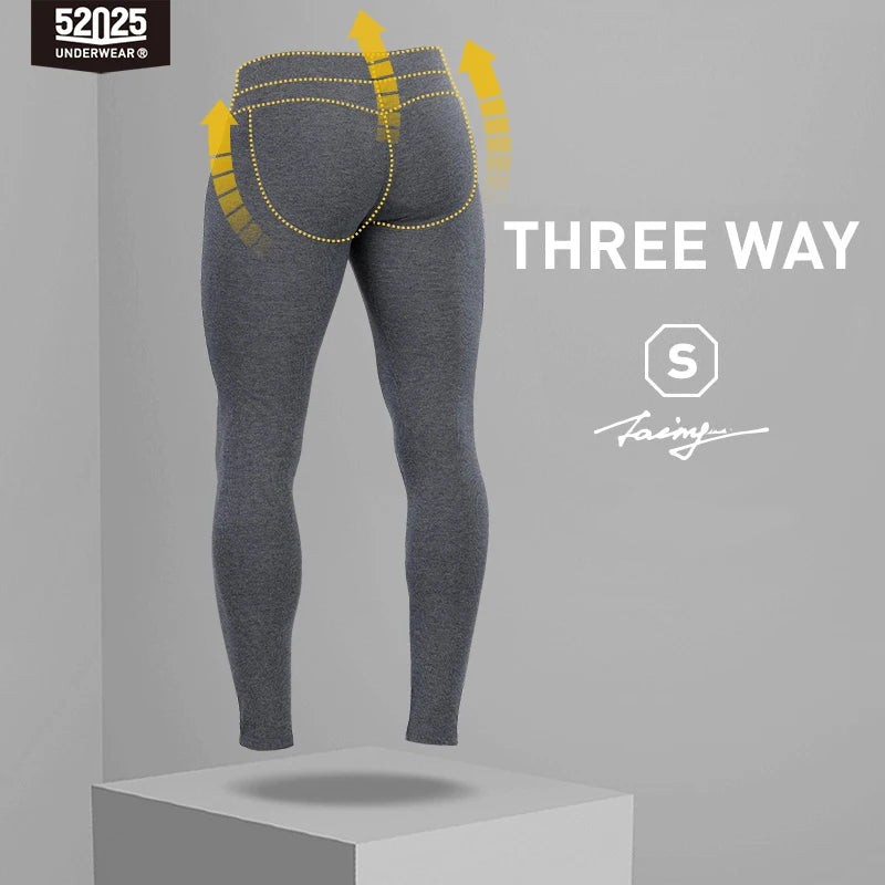 52025 Everyday Ease Men's Cotton-Modal Thermal Leggings