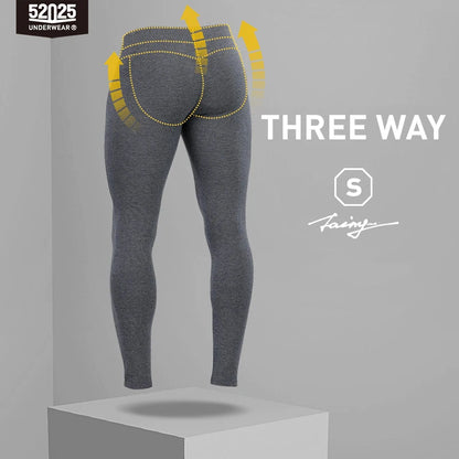 52025 Everyday Ease Men's Cotton-Modal Thermal Leggings