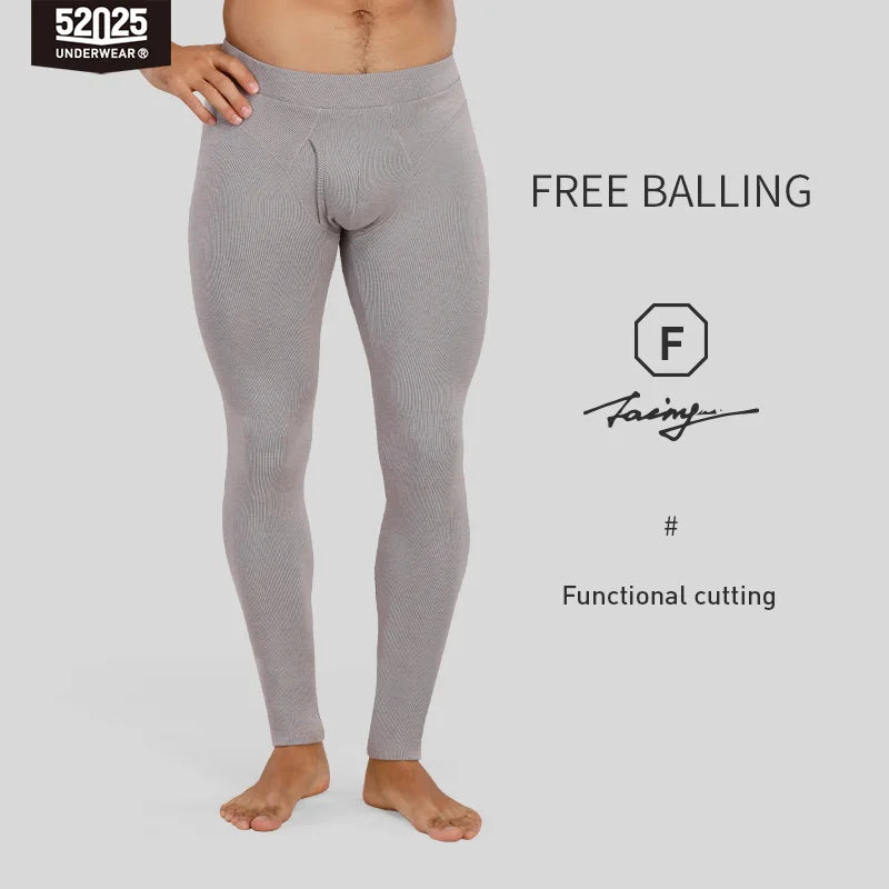 52025 Everyday Ease Men's Cotton-Modal Thermal Leggings