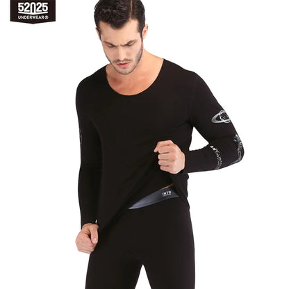 52025 NoirLuxe Men's Cashmere-Blend Thermal Underwear