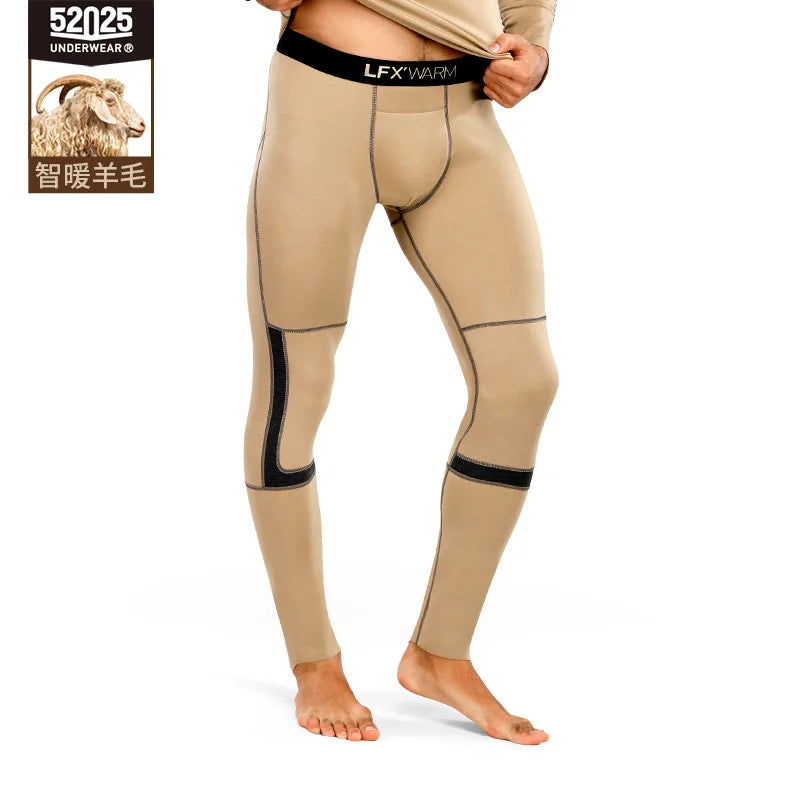 52025 WinterFlex Men's Wool-Blend Thermal Leggings