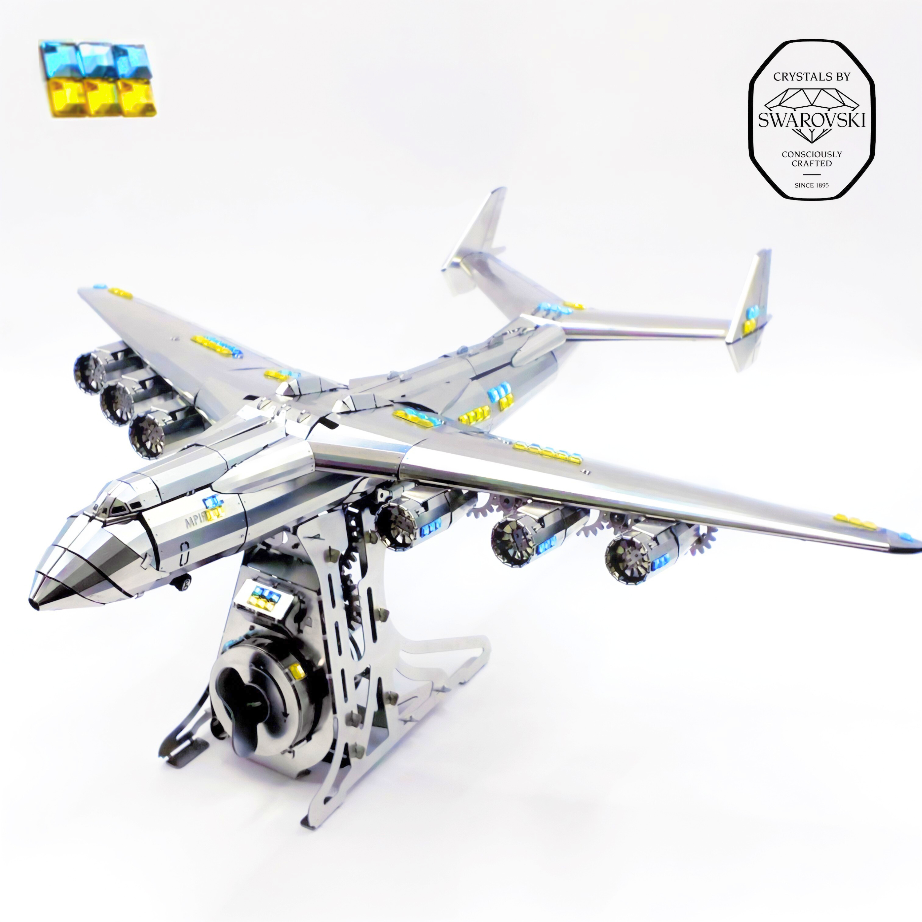 AN-225 MRIYA EMBELLISHED WITH SWAROVSKI® CRYSTALS-0