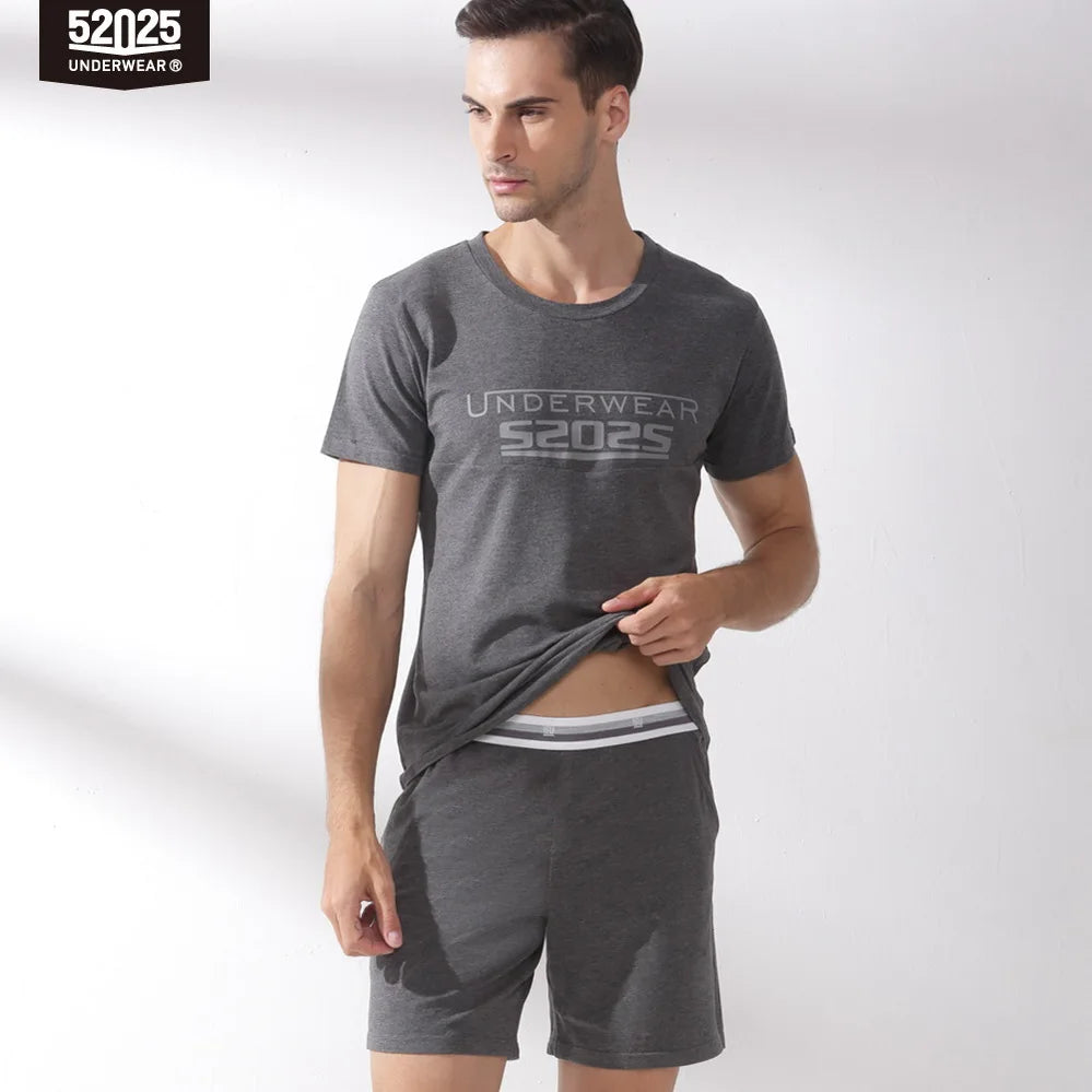 52025 NightEase Men's Cotton-Modal Short Pyjama Set