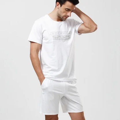 52025 NightEase Men's Cotton-Modal Short Pyjama Set