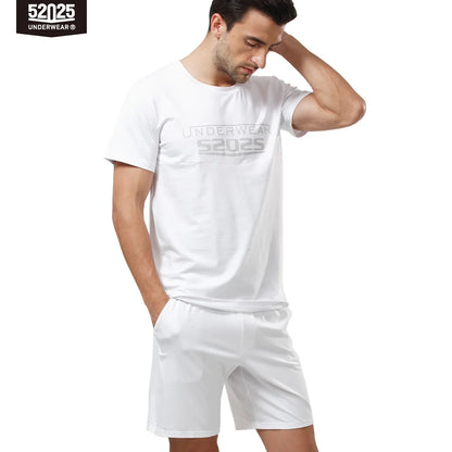 52025 NightEase Men's Cotton-Modal Short Pyjama Set