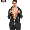 52025 Camo Hideaway Men's Cotton Hooded Lounge Onesie