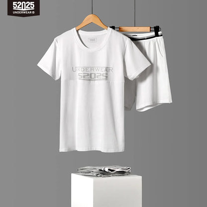 52025 NightEase Men's Cotton-Modal Short Pyjama Set