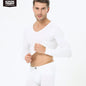 52025 SilkEase Men's Modal-Blend V-Neck Thermal Underwear