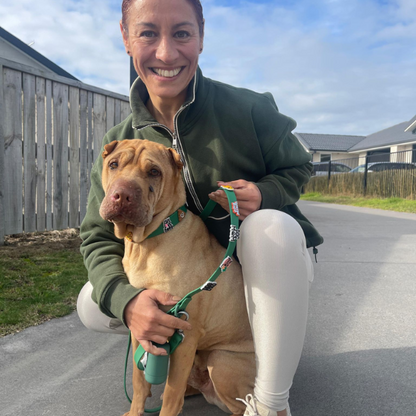 Customisable Dog Lead | Green Walkieez
