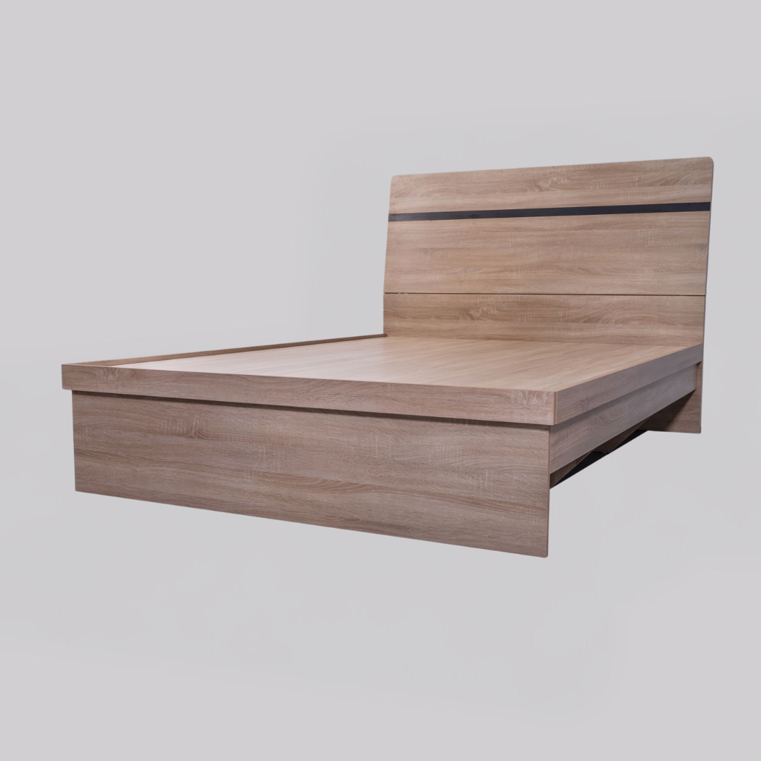 'Byron' Light Oak Bed frame with Storage King sue-e furniture