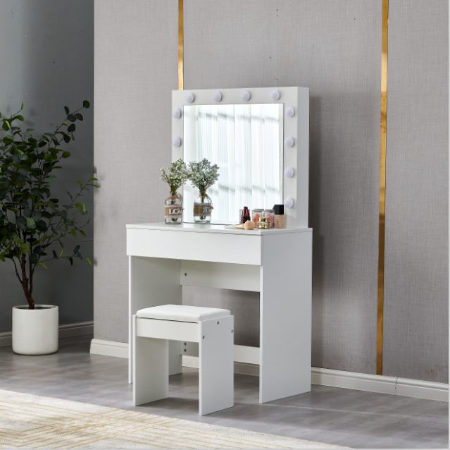 "York' LED Light Dressing Table and Stool sue-e furniture