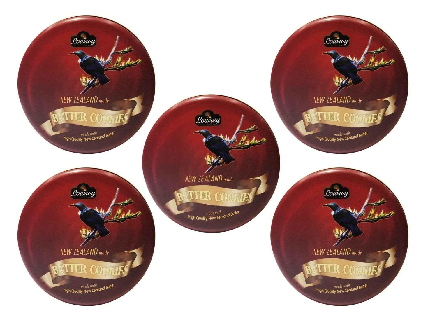Lowrey Butter Cookies 5 Tins – 5 Flavours Value Pack
