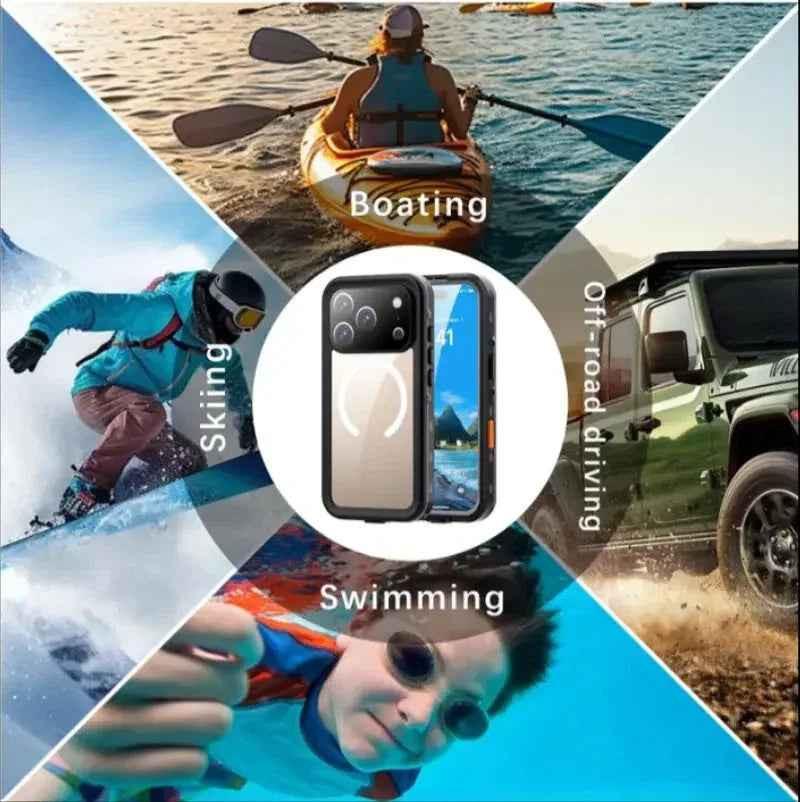 Waterproof & Shockproof Case for iPhone 17 Pro Max – Clear Protective Cover