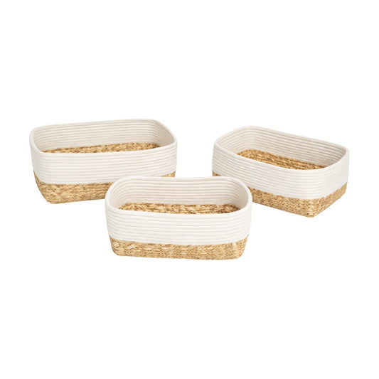Frankly Cotton Woven Storage Baskets Natural Nest & Stem Homewares