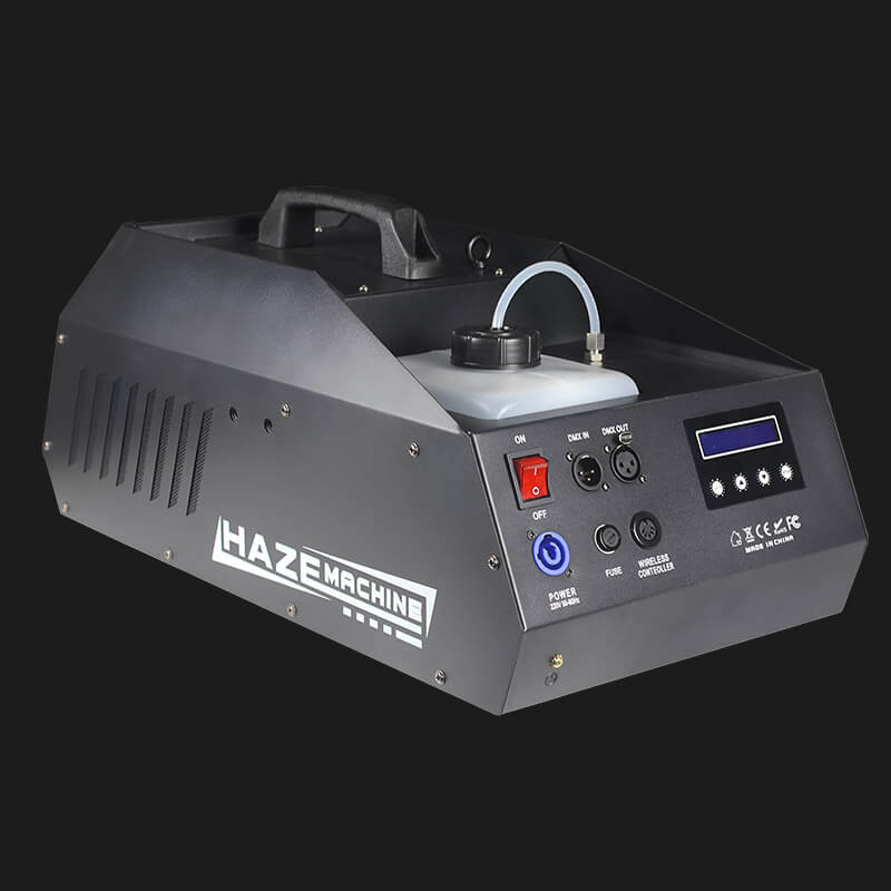 E9 1500W Stage Haze Machine | DMX 2-CH, Quiet Hazer, Wireless Remote-0