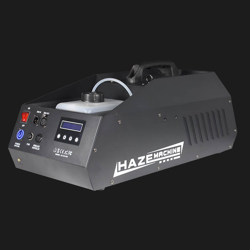 E9 1500W Stage Haze Machine | DMX 2-CH, Quiet Hazer, Wireless Remote-1