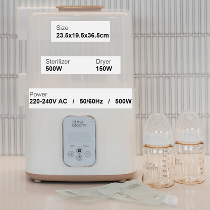 3-in-1 Baby Bottle Steriliser & Dryer - Steam Steriliser