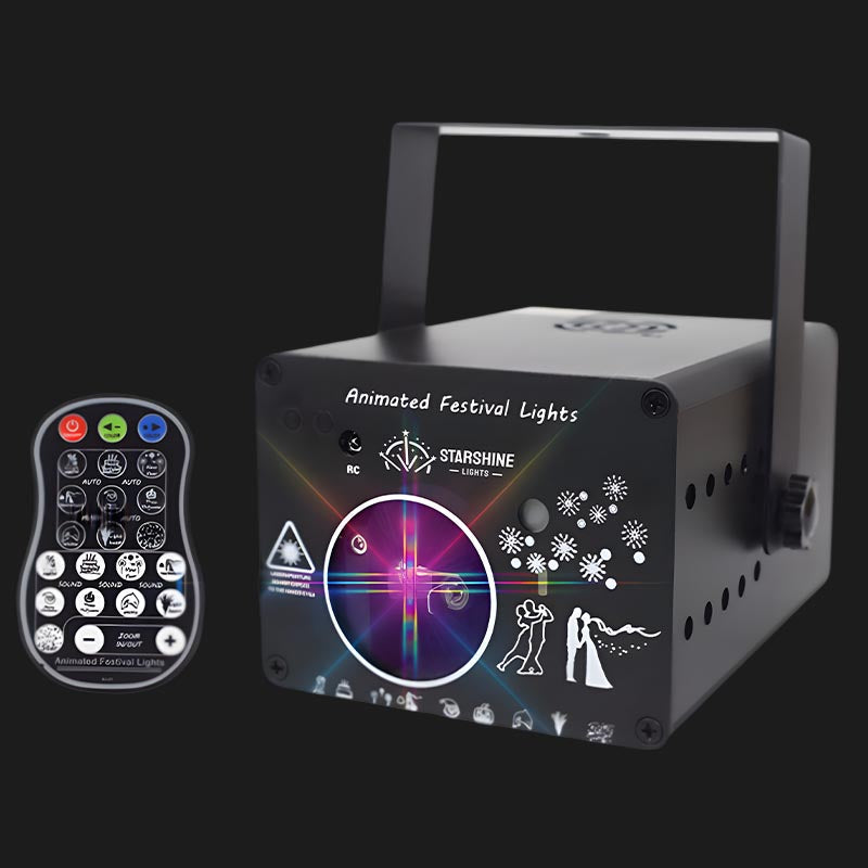 3d Full Color Christmas Laser Lights Rgb Colorful Party Lights-0