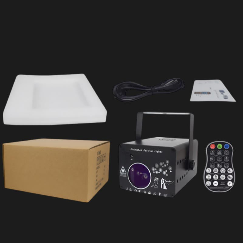 3d Full Color Christmas Laser Lights Rgb Colorful Party Lights-2