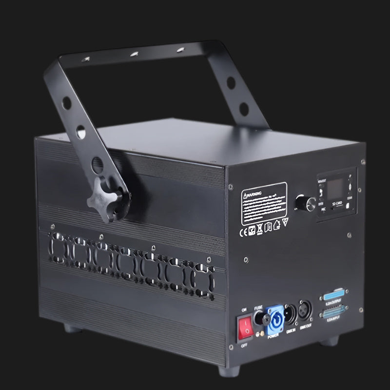 10w 20w 30k Galvanometer Full Color Animation Laser Light Projector-3