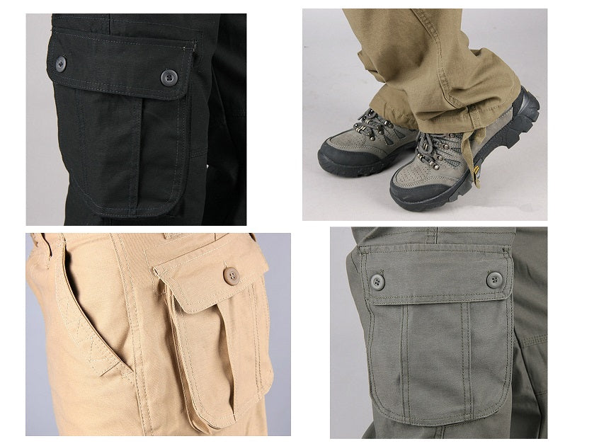 Cargo Pants Outdoor Solid Color Trousers Hiking Work Pants dealonline.co.nz