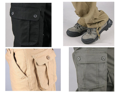 Cargo Pants Outdoor Solid Color Trousers Hiking Work Pants dealonline.co.nz