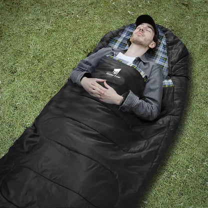 Large Winter Flannel Sleeping Bag - 220x100cm Warm Thickened Camping Sleeping Bag | Envelope Design