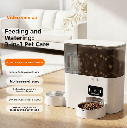 PawTime Duo Automatic Pet Feeder & Water Station