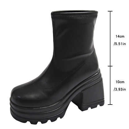 Chunky Heel Fashion Boots