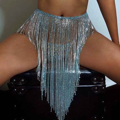 Blue Crystal Body Chain