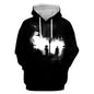 3d digital printing street men's crown sweatshirt