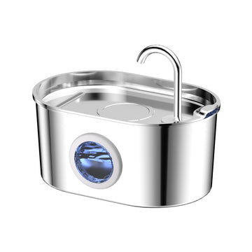 2.2L Stainless Steel Pet Water Fountain – FreshFlow