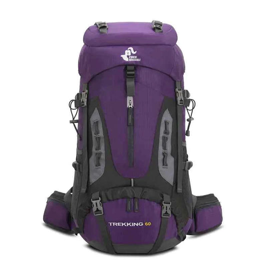 60L Hiking Backpack with Rain Cover for Outdoor Use