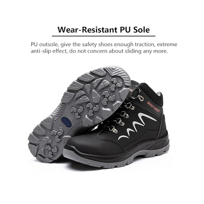 Work Safety Shoes Breathable Steel Cap Industrial Lightweight Construction