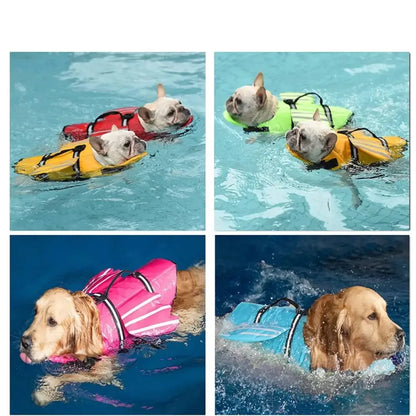 Adjustable Dog Life Jacket with Chin Float & Rescue Handle Habicare