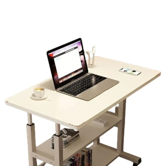 Adjustable Folding Desk with Storage Shelf & Wheels Habicare