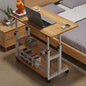 Adjustable Folding Desk with Storage Shelf & Wheels Habicare