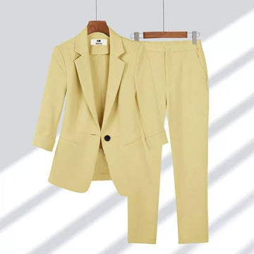 Women's Slim-Fit Two-Piece Trouser Suit – Modern Muse