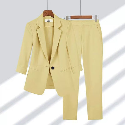 Women's Slim-Fit Two-Piece Trouser Suit – Modern Muse