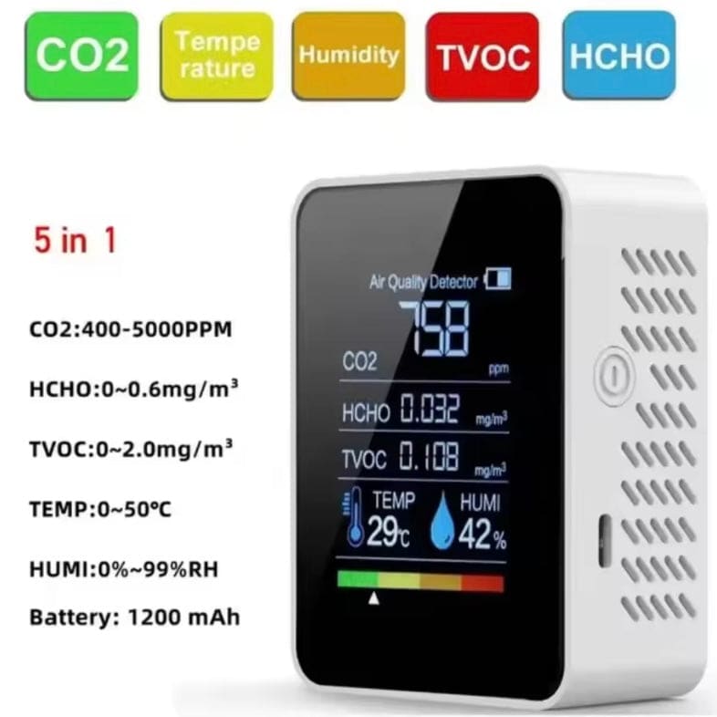 Air Quality Monitor - 5 in 1 9eight5