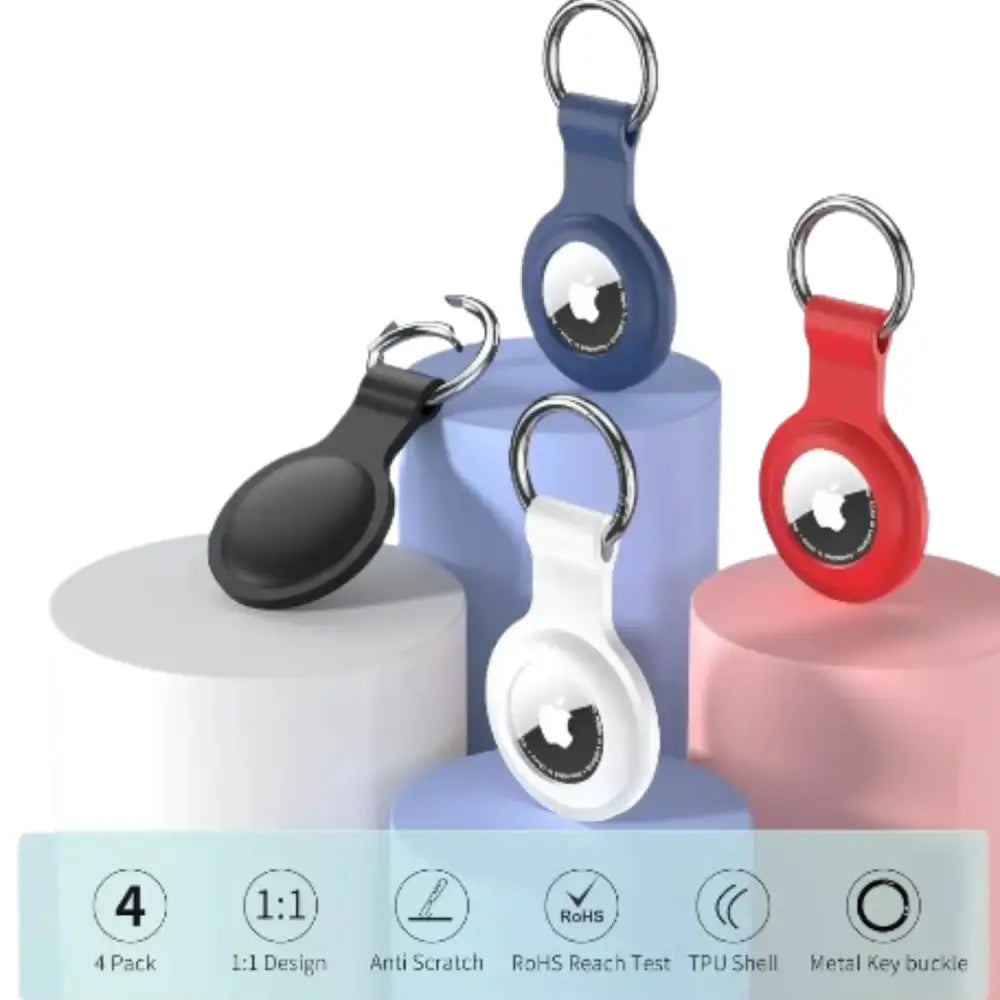 Air Tag Holder with Keyring – For Pets & Luggage Habicare