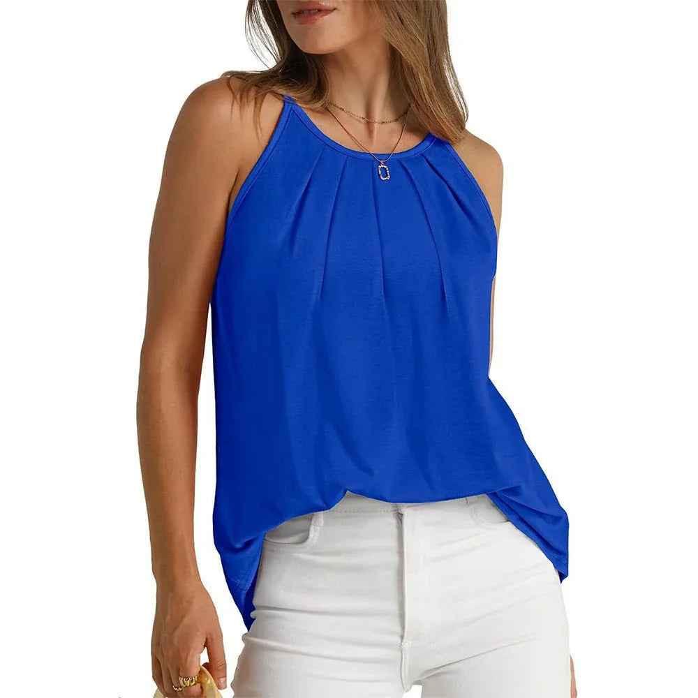 Airy Pleated Cami Top for Women
