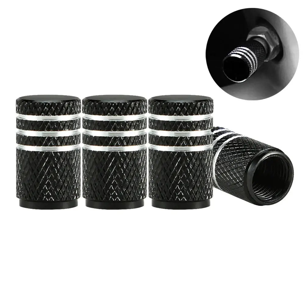Aluminium Tire Valve Stem Caps (4Pcs) (different colours available) Habicare