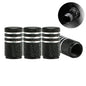 Aluminium Tire Valve Stem Caps (4Pcs) (different colours available) Habicare